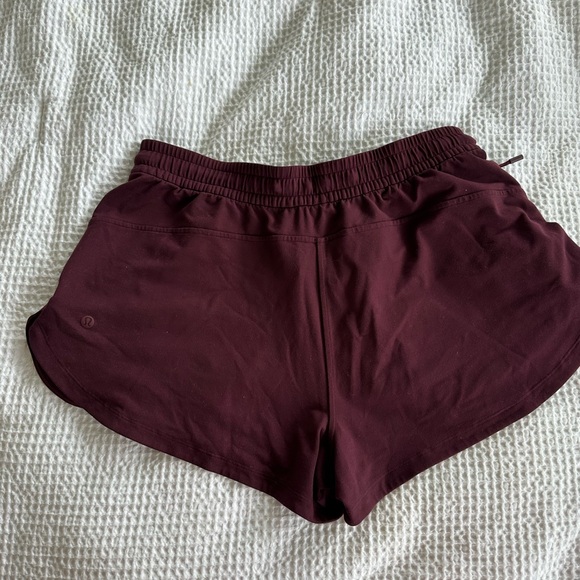 Lululemon Athletica Red Athletic Shorts Lightweight Breathable Design - Picture 2 of 3